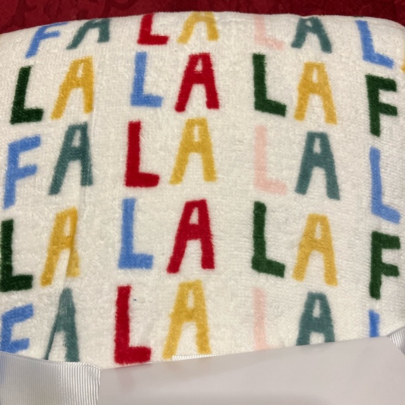 Gag gift. “FA LA LA” Soft shower wrap by Wondershop for Target. - Picture 2 of 3